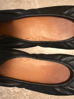 Tieks Women's Black Leather Ballet Flats